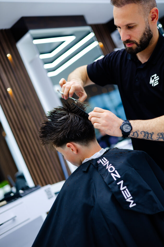 hairstyle by barber in milton