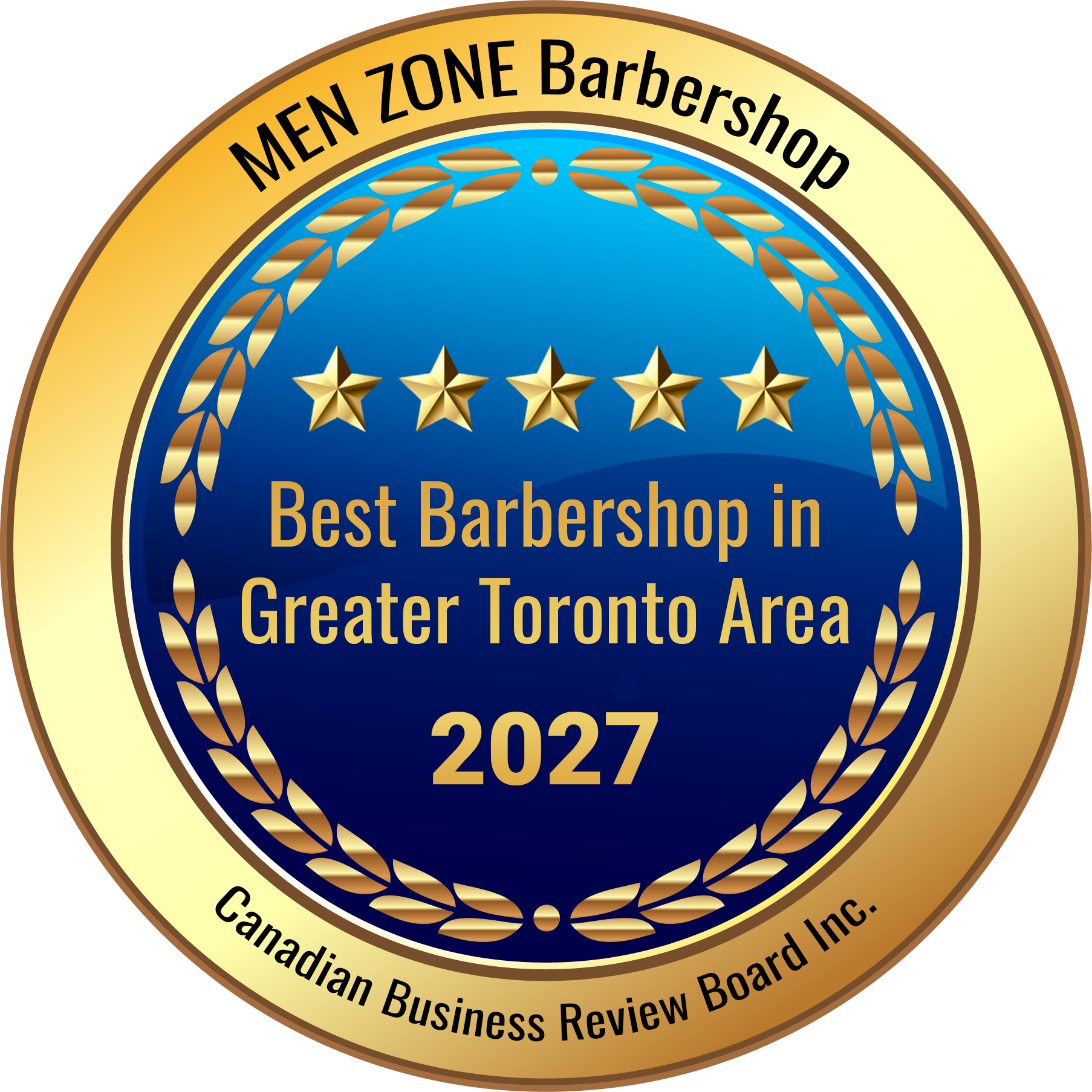 Best Businesses in Canada 2027 - Men Zone Barbershop Badge 2
